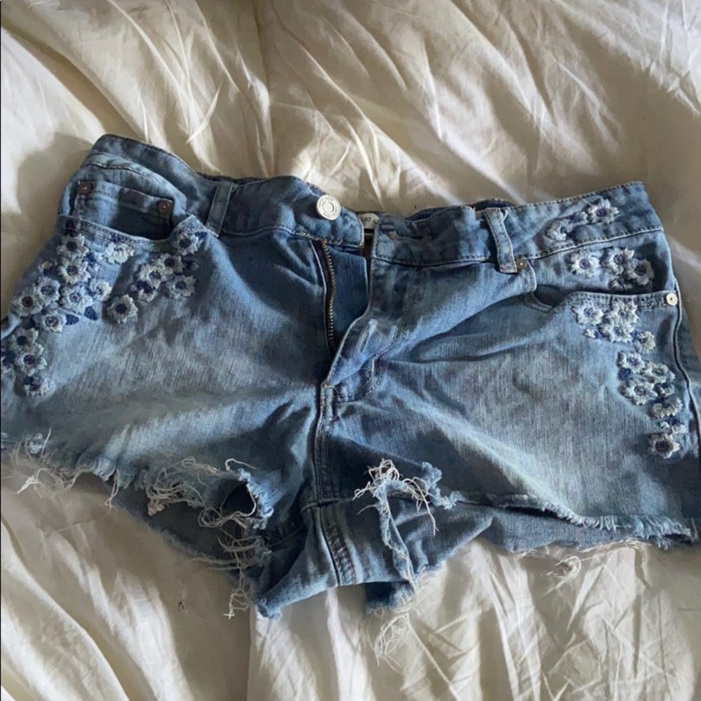 Denim shorts